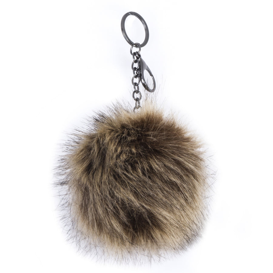 Luxe Fashion Faux faux Pom-Pom 3" Plush 1-Piece Accessory Multi-Color Options Image 1