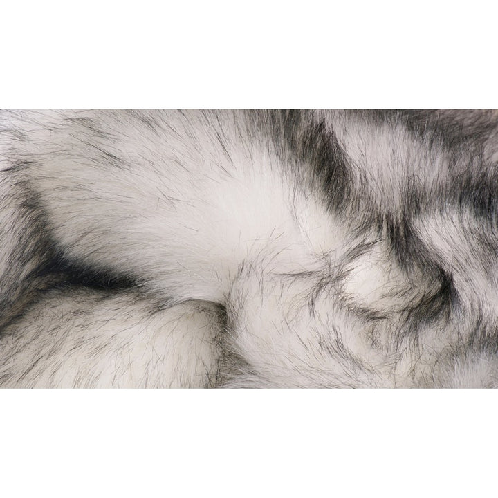 Luxe Arlington 6 Faux Sheepskin Circular Rug Plush Soft White Image 5