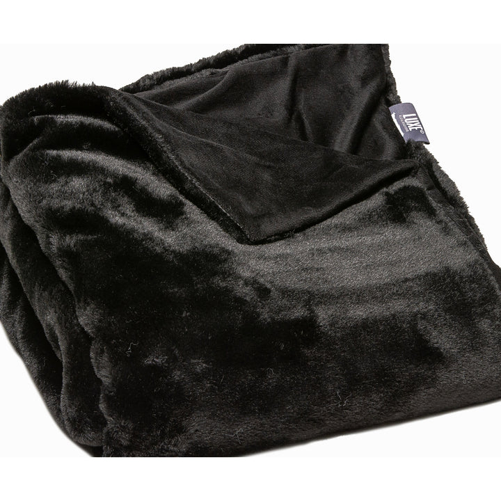 Luxe Faux faux Throw 50x60 Natural Sheepskin 1 Piece Classic Style Image 2