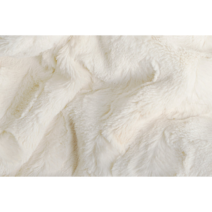 Luxe Faux faux Throw Blanket 50x60 Soft Cozy Sheepskin Style Image 2