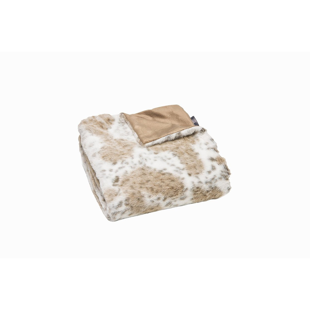 Luxe Faux faux Throw Blanket 50x60 Soft Cozy Sheepskin Style Image 4