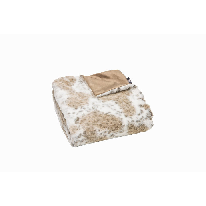 Luxe Faux faux Throw Blanket 50x60 Soft Cozy Sheepskin Style Image 1