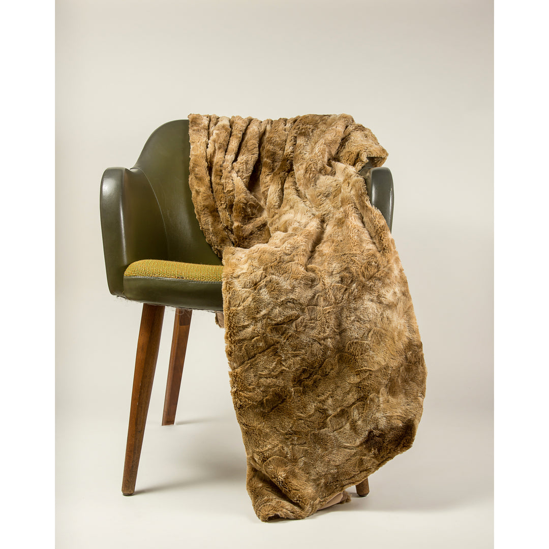 Luxe Faux faux Throw 50"x60" 100% Sheepskin Luxury Blanket Image 6