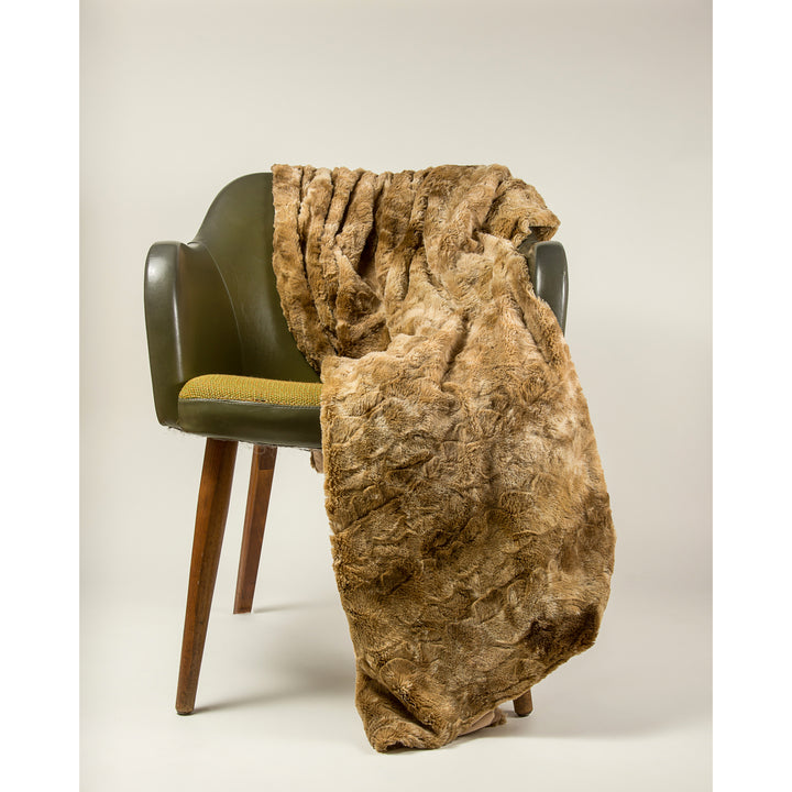 Luxe Faux faux Throw 50"x60" 100% Sheepskin Luxury Blanket Image 6