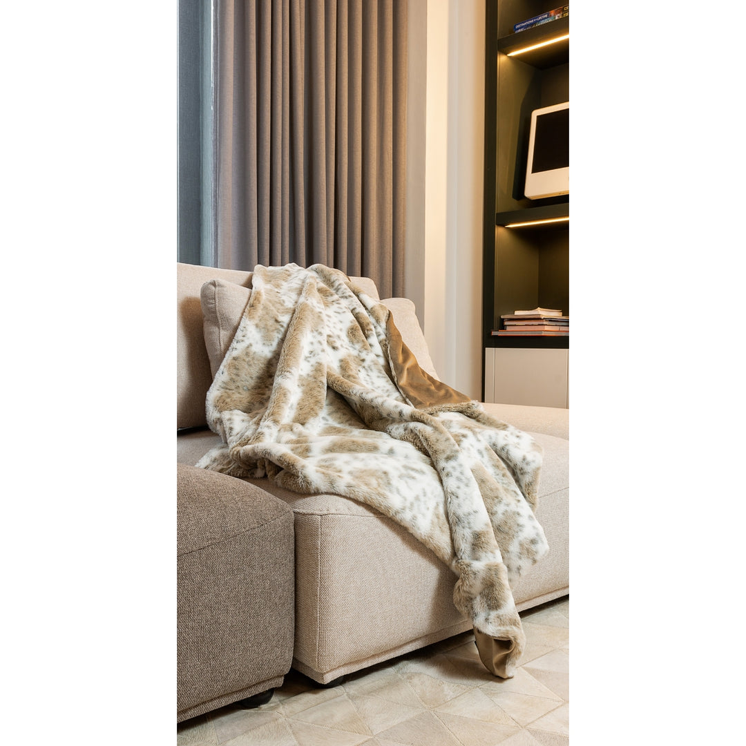 Luxe Faux faux Throw Blanket 50x60 Soft Cozy Sheepskin Style Image 6