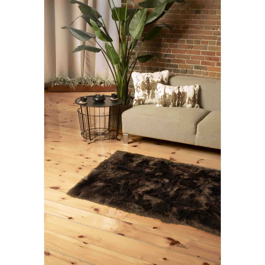 Luxe Hudson Faux Sheepskin Trio Rug 3x5 Natural Soft Area Rug Image 9