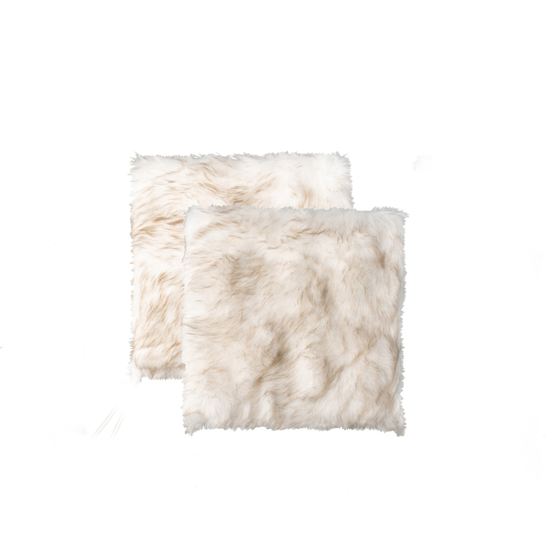 Luxe Laredo Faux Sheepskin Chair Pad 17x17 2-Piece Micro Suede Image 11