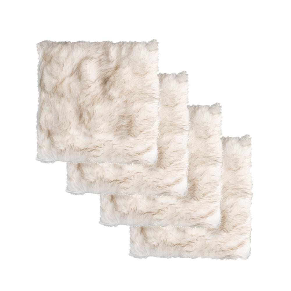 Luxe Laredo Faux Sheepskin Chair Pad 4-Piece 17"x17" 1 Image 10