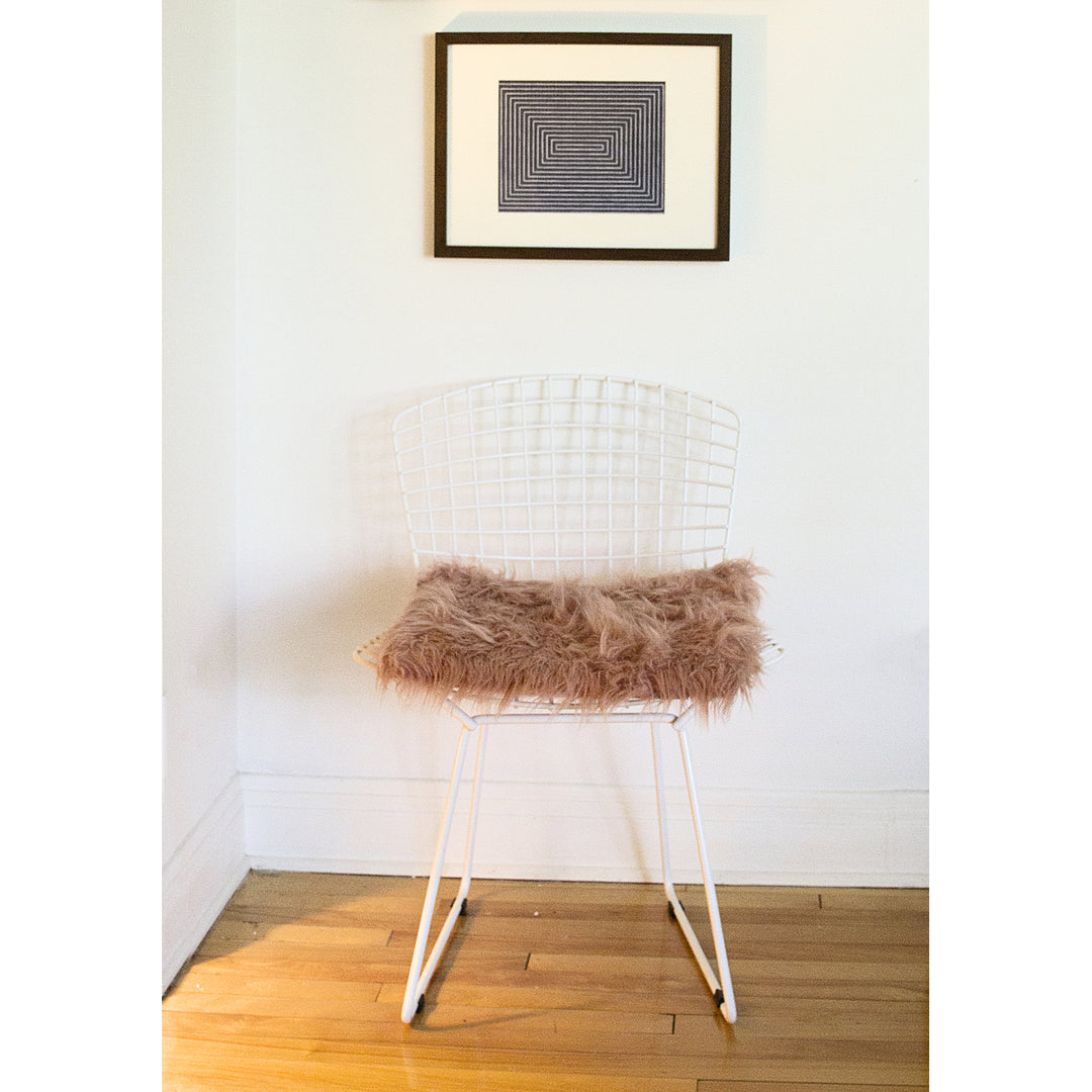 Luxe  Laredo Faux Sheepskin Chair Pad  2-Piece  17"x17"  4 Image 5