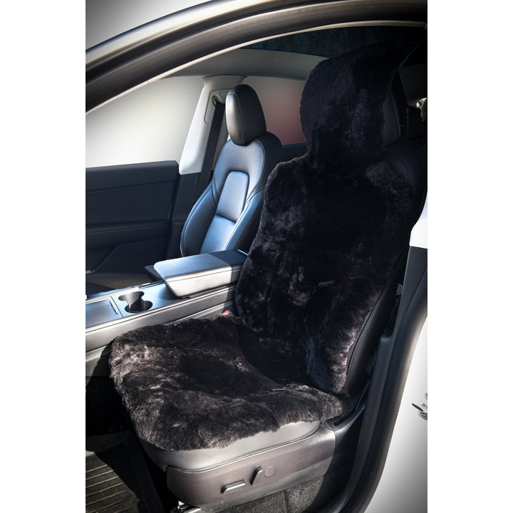 Natural Sheepskin Car Seat Pad 19x19 2 Inch Cushion Cooling Warming Comfort Image 12