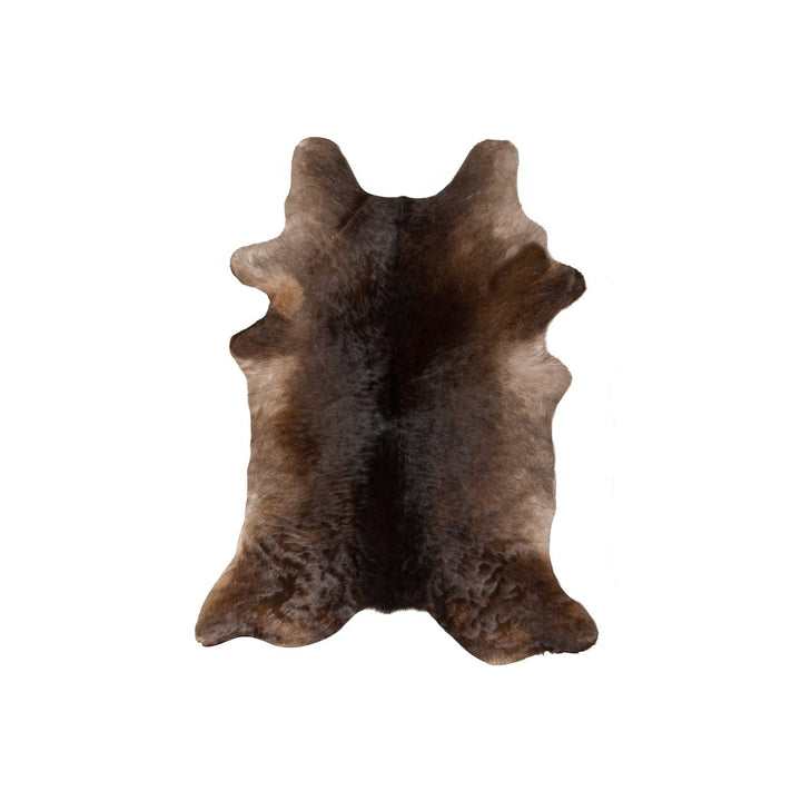 Natural Calfskin Throw Rug 2x3 Handmade Brazilian Cowhide Soft Low Pile Image 9