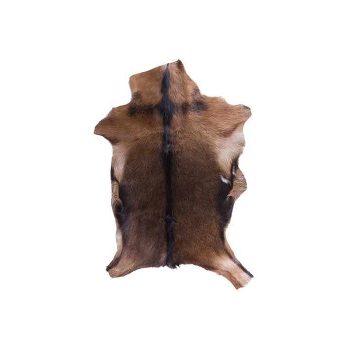 Natural Calfskin Throw Rug 2x3 Handmade Brazilian Cowhide Shed-Free Indoor Image 1