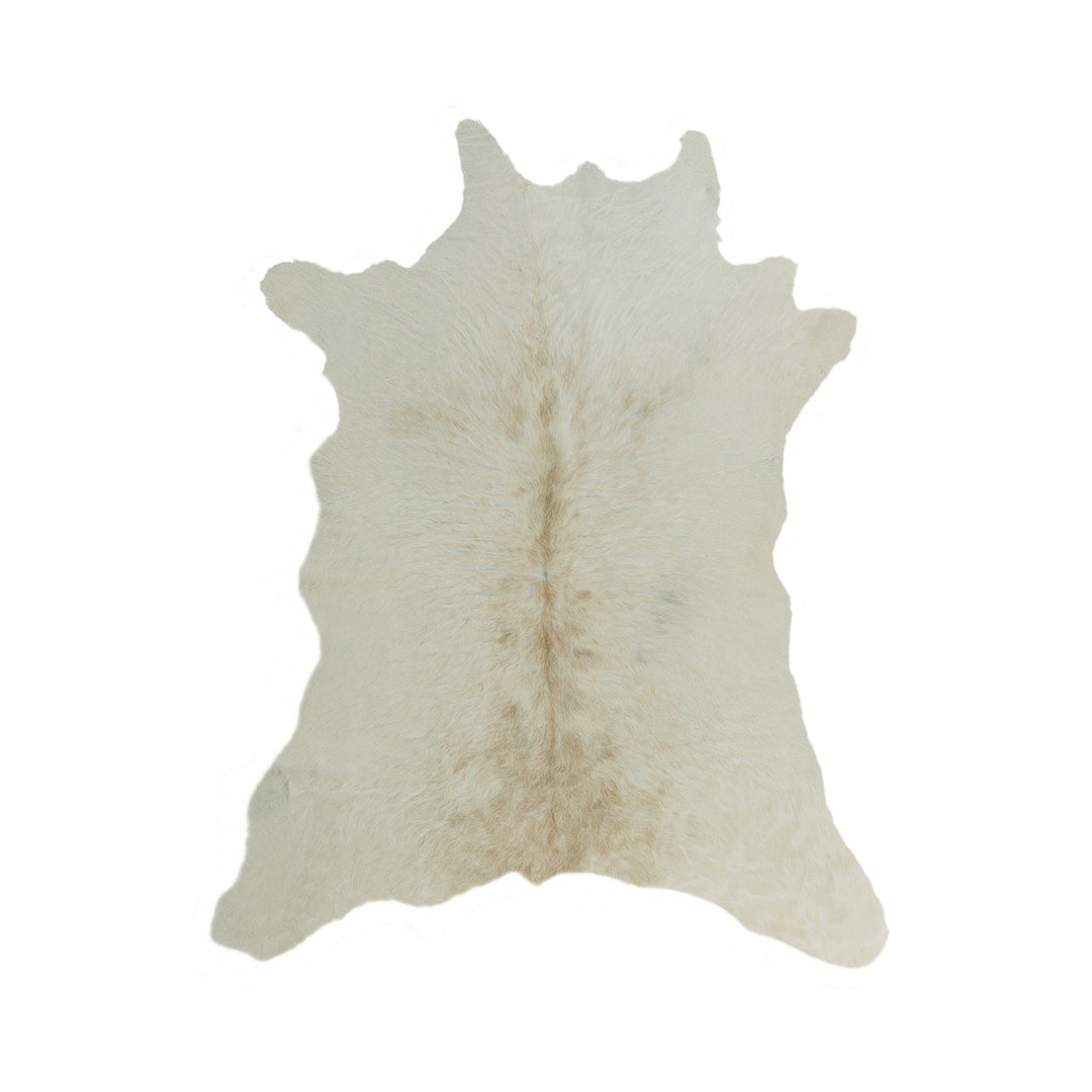 Natural Calfskin Throw Rug 2x3 Handmade Brazilian Cowhide Shed-Free Indoor Image 3