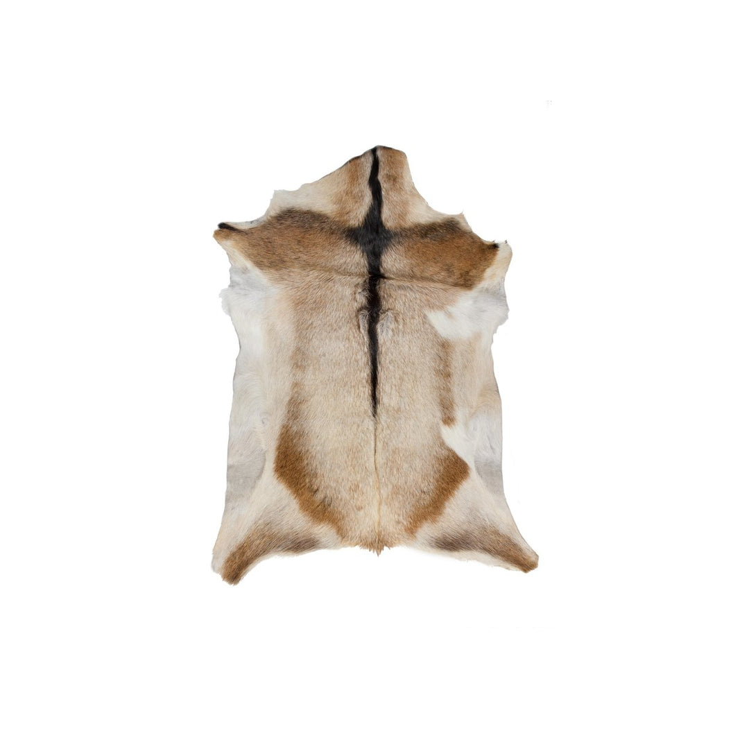 Natural Calfskin Throw Rug 2x3 Handmade Brazilian Cowhide Shed-Free Indoor Image 5