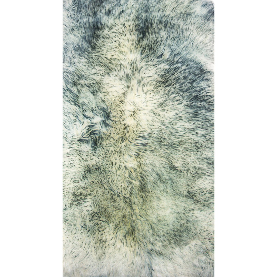 Milan Sheepskin Rug 2x3 Natural faux Single Piece Soft Touch Image 11