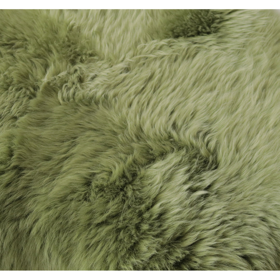 Milan Sheepskin Rug 2x3 Natural faux Single Rug Soft Cozy 100% faux Image 2