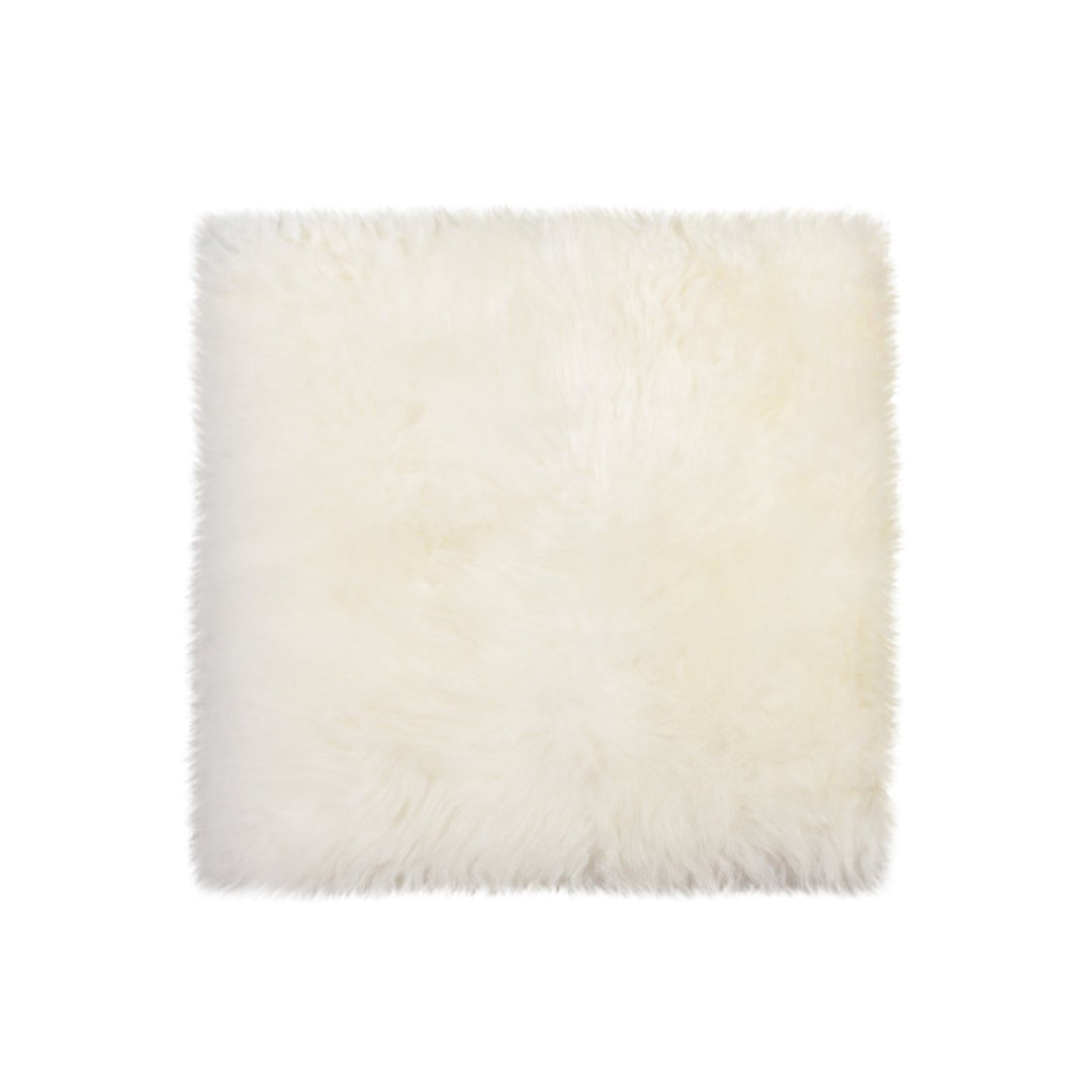 Zealand Sheepskin Chair Pad 17x17 inch 100% Natural Soft Wool Anti-Skid Backing Image 1