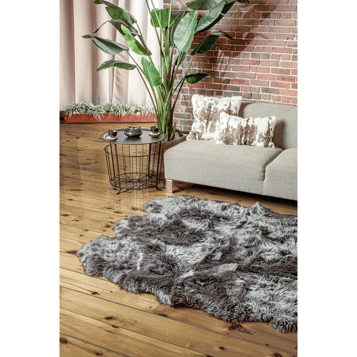 Natural Zealand Sheepskin Rug 5x6 1-inch Thick Soft 1-Piece Image 12