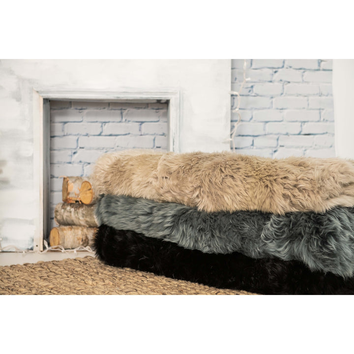 Natural Zealand Sheepskin Rectangular Rug 2x3 Feet 100% Wool Single Piece Image 10