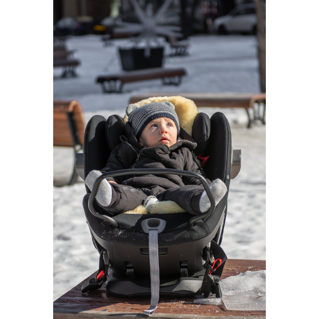 Natural Infant Cozy Baby Lambskin Chair Pad  1-Piece  Cornsilk cream Image 4