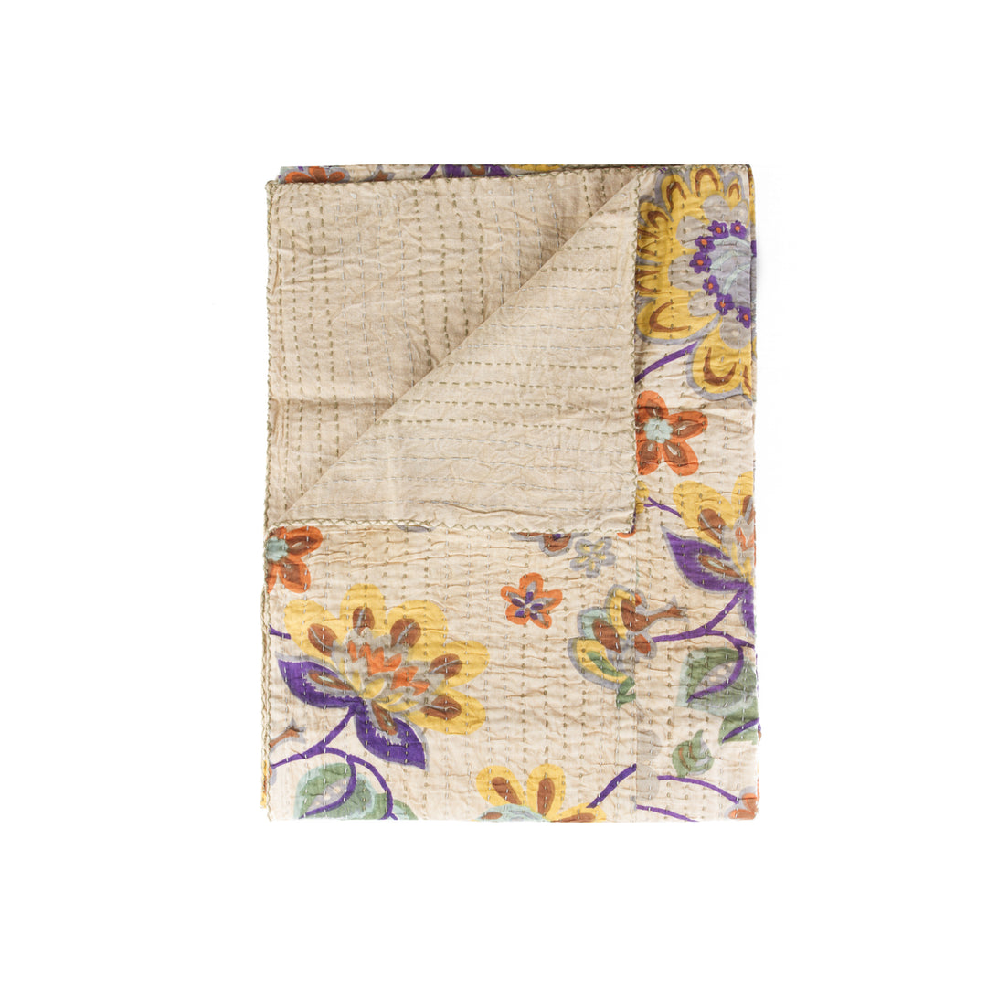 Taj Hotel Home Decor Kantha Cotton Throw | 1-Piece | 50"x70" | 4 Image 3