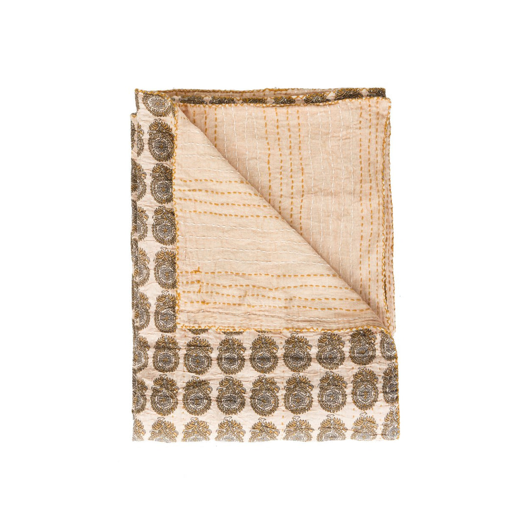 Taj Hotel Home Decor Kantha Cotton Throw | 1-Piece | 50"x70" | 7 Image 1