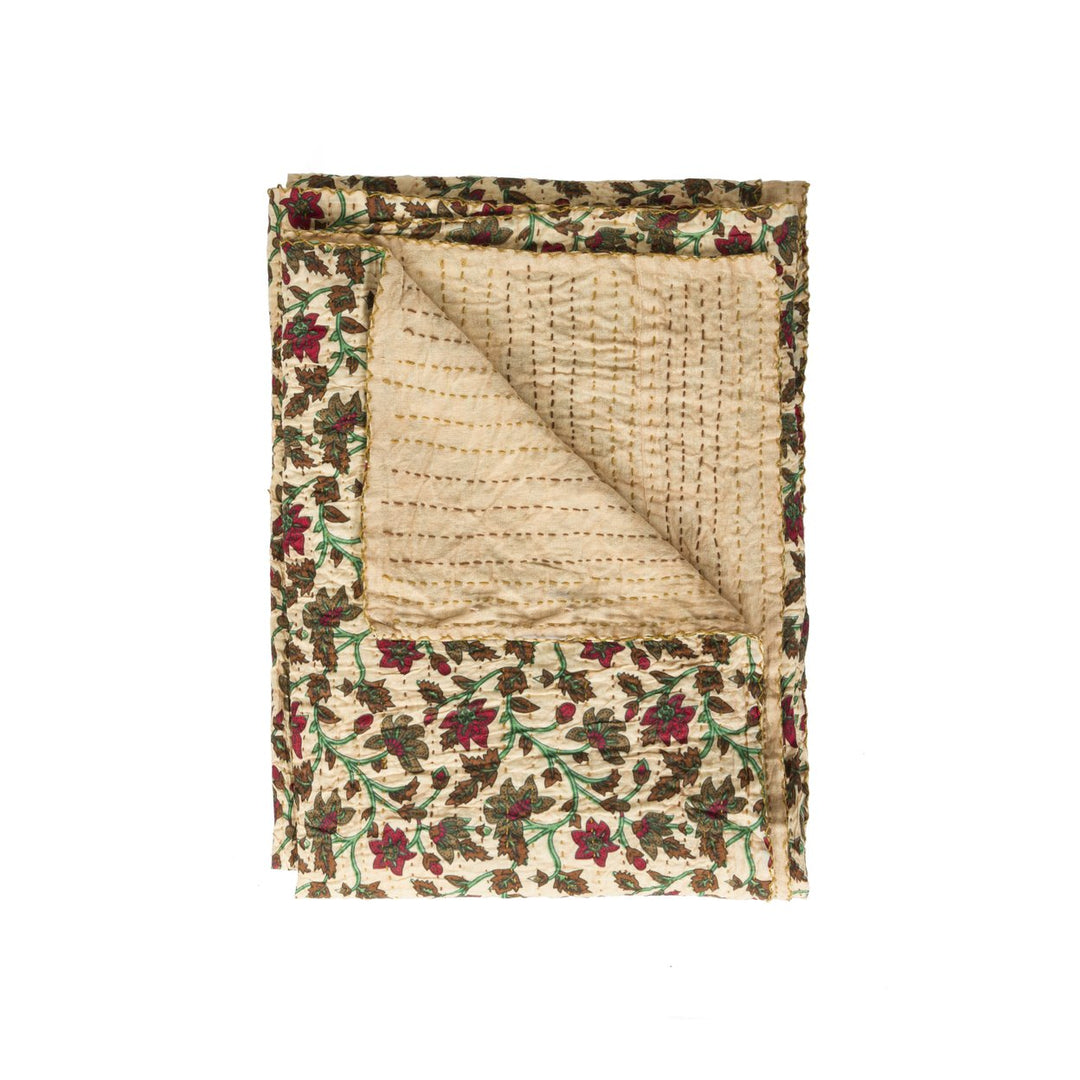 Taj Hotel Home Decor Kantha Cotton Throw | 1-Piece | 50"x70" | 8 Image 1