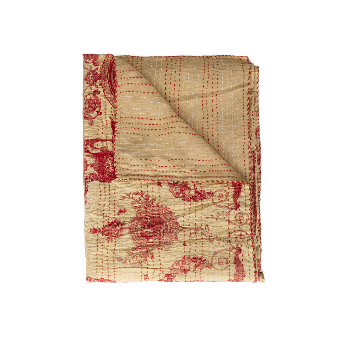 Taj Hotel Home Decor Kantha Cotton Throw | 1-Piece | 50"x70" | 7 Image 7