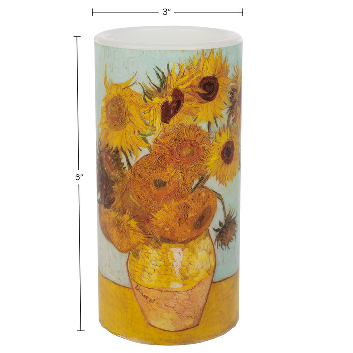LED Candle with Remote Battery Operated Flameless Candles Sunflower Image 2