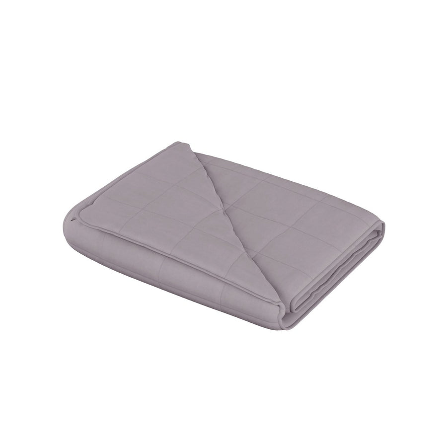 Weighted Blanket 48" x 72" 15 lbs Grey Front and Back Pantone 17-1502 Image 1