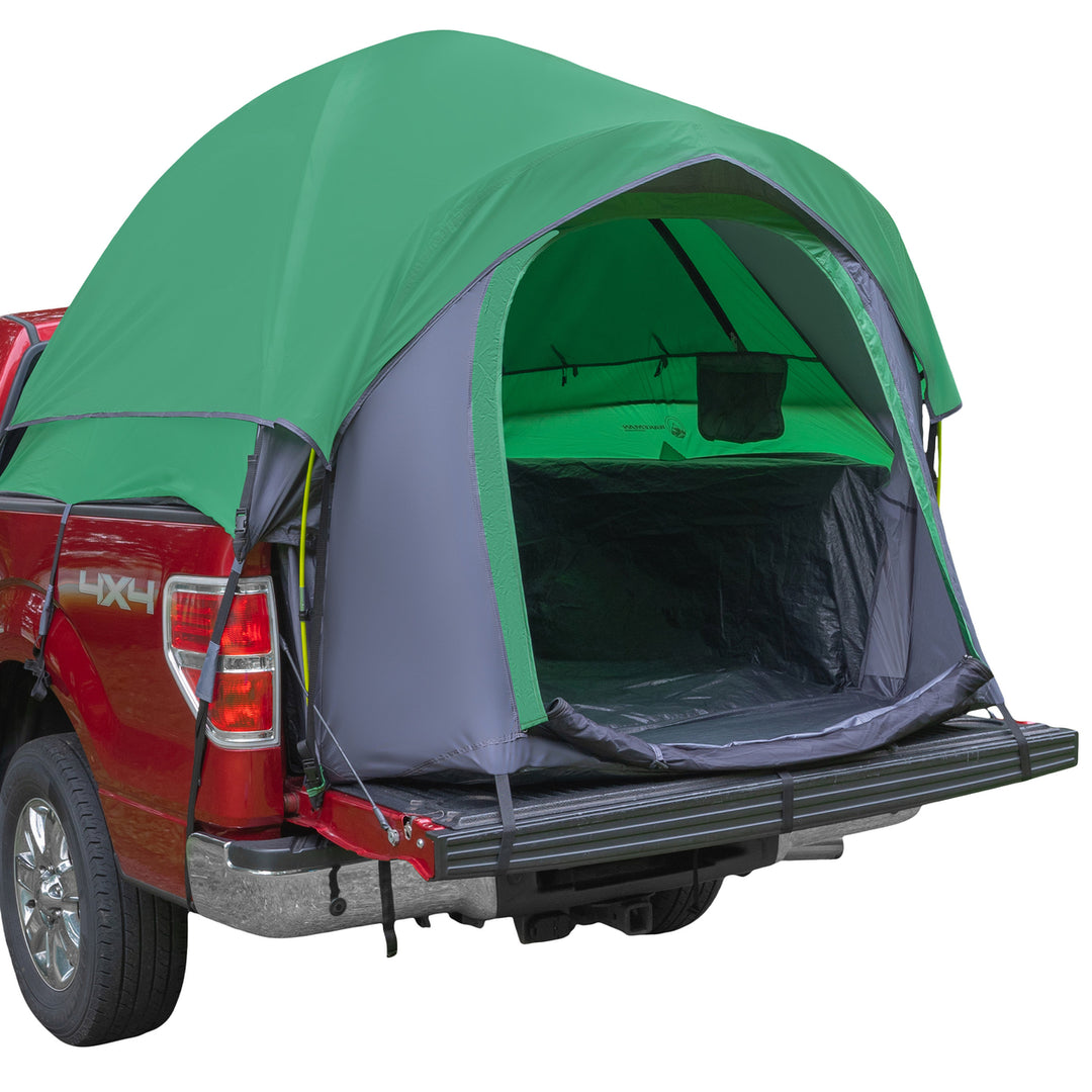 Water Resistant 2 Person Truck Bed Camping Tent for 5.5 to 6ft Beds Green Image 1