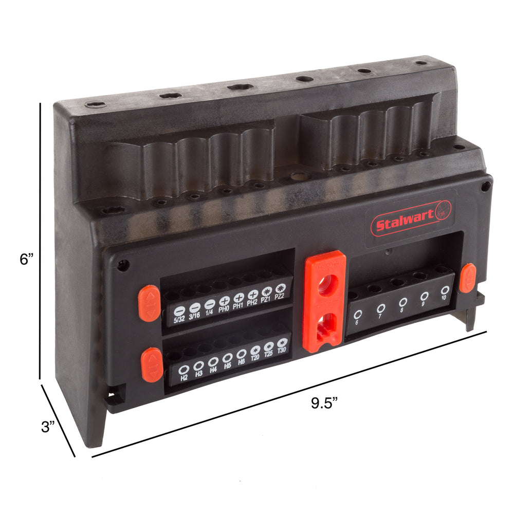 39 Pc Precision Magnetic Tip Screwdriver Set Storage Rack Garage Tools Image 2