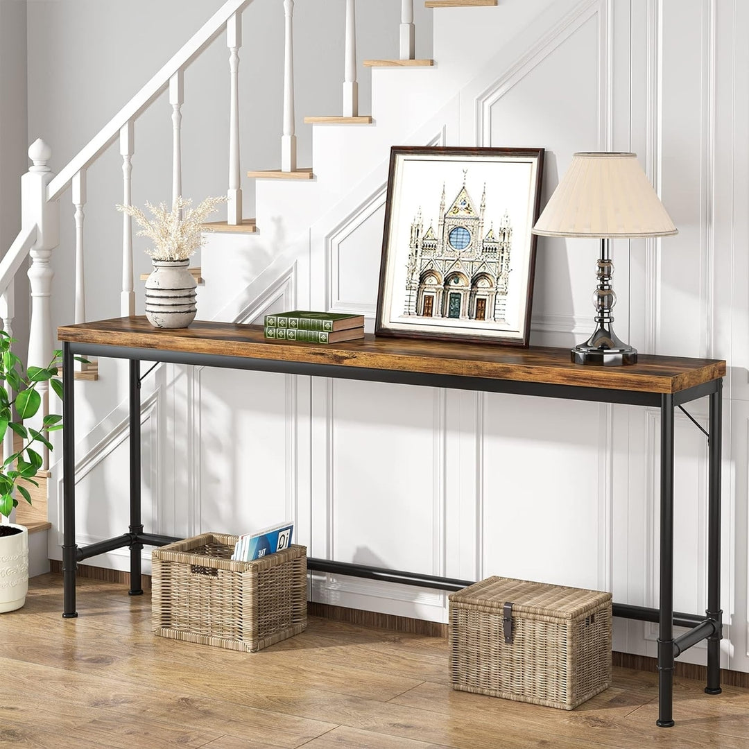 Tribesigns 70.9" Extra Long Console Table, Narrow Long Sofa Table Behind Couch Entryway Hallway Table Image 5