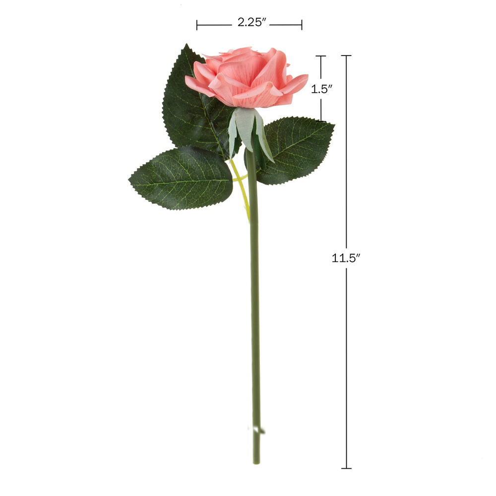 Artificial Realistic Open Roses 18 Pack Wire Stems Real Touch Look Feel Image 2