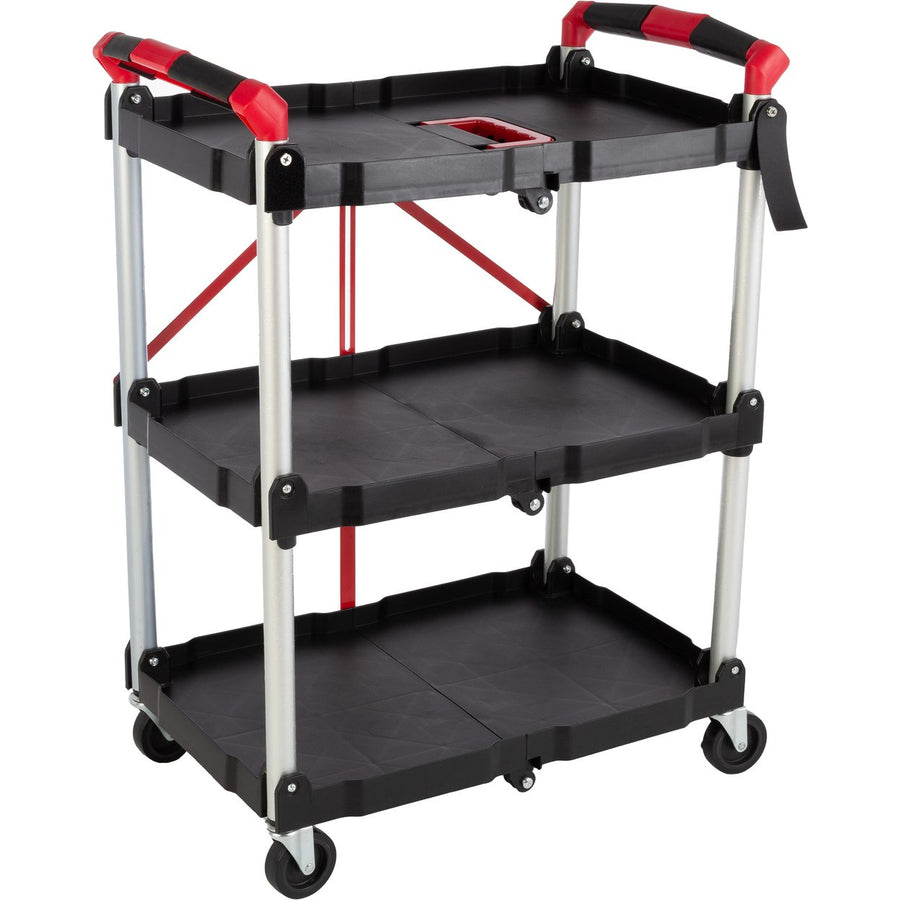 Stalwart Collapsible Cart Portable Lightweight Folding Utility Cart 150lb Capacity Image 1