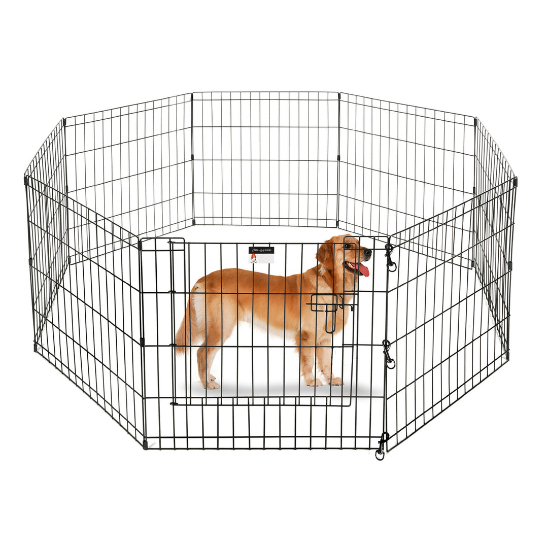 Pet Trex 24" Playpen for Small Pets Dogs Eight 24" Wide x 24" High Panels Image 1