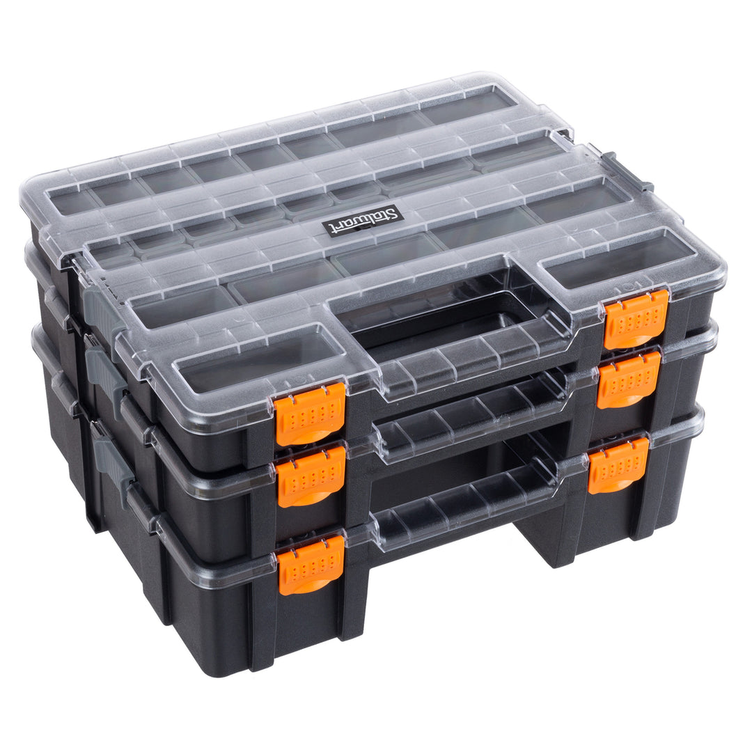 Tool Box Organizer 3in1 Portable Parts Organizer 52 Customizable Compartments Image 1
