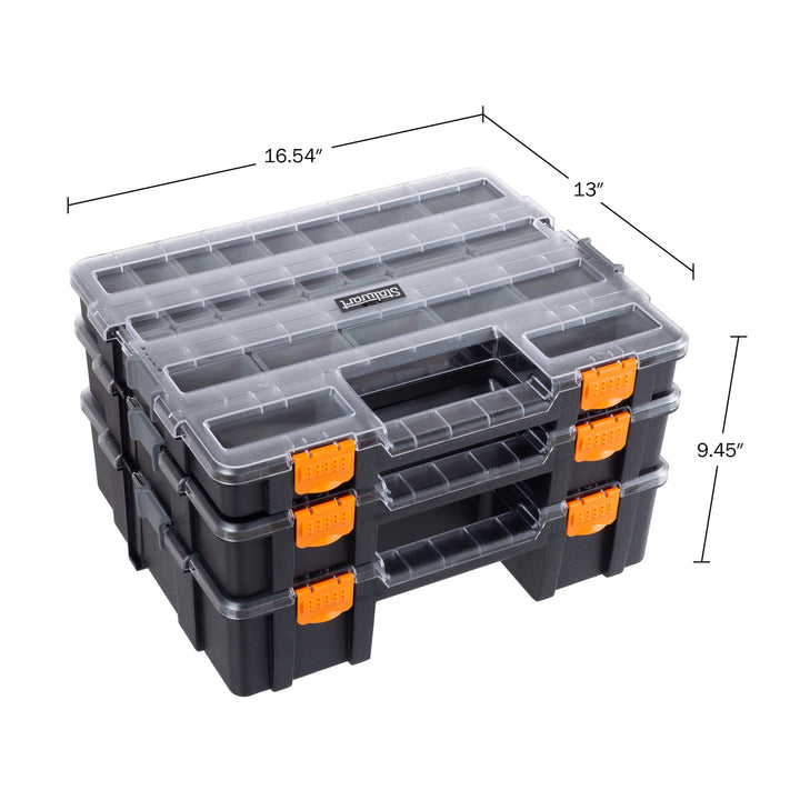 Tool Box Organizer 3in1 Portable Parts Organizer 52 Customizable Compartments Image 2