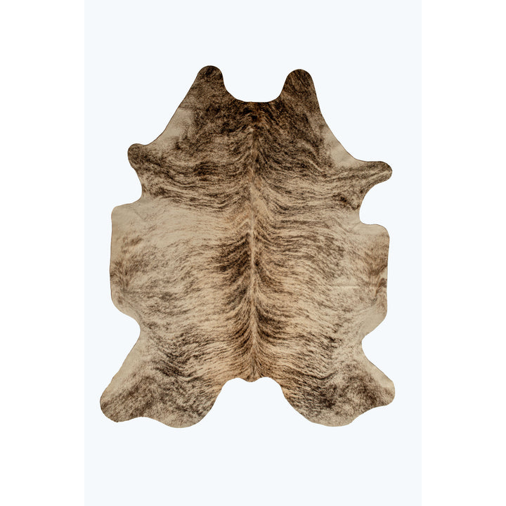 Kobe Cowhide Rug Natural 5x7 Handmade Brazilian Soft Shed-Free Image 1