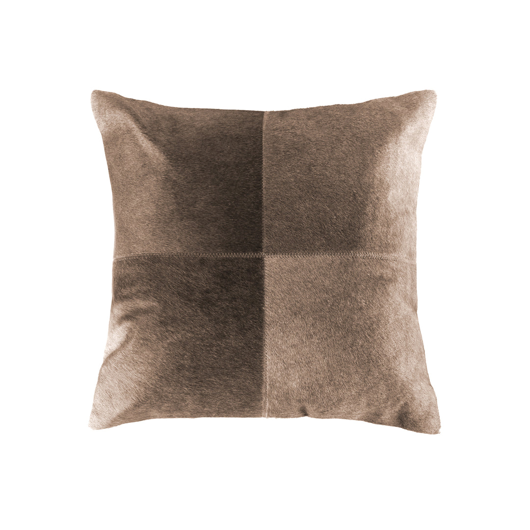 Natural Torino Cowhide Pillow 18x18 Indian Cowhide 1-Piece Image 1