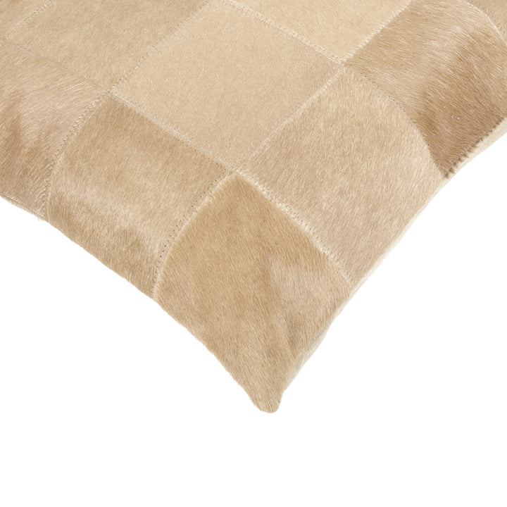 Natural Torino Cowhide Pillow 18x18 Indian Cowhide 1-Piece Image 4