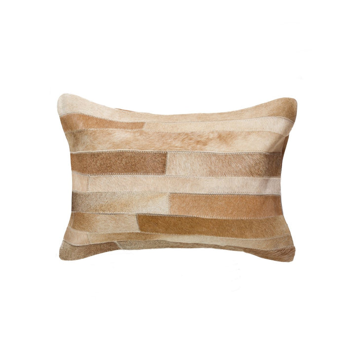 Natural Torino Madrid Cowhide Pillow 1-Piece 12"x20" 2 Image 5