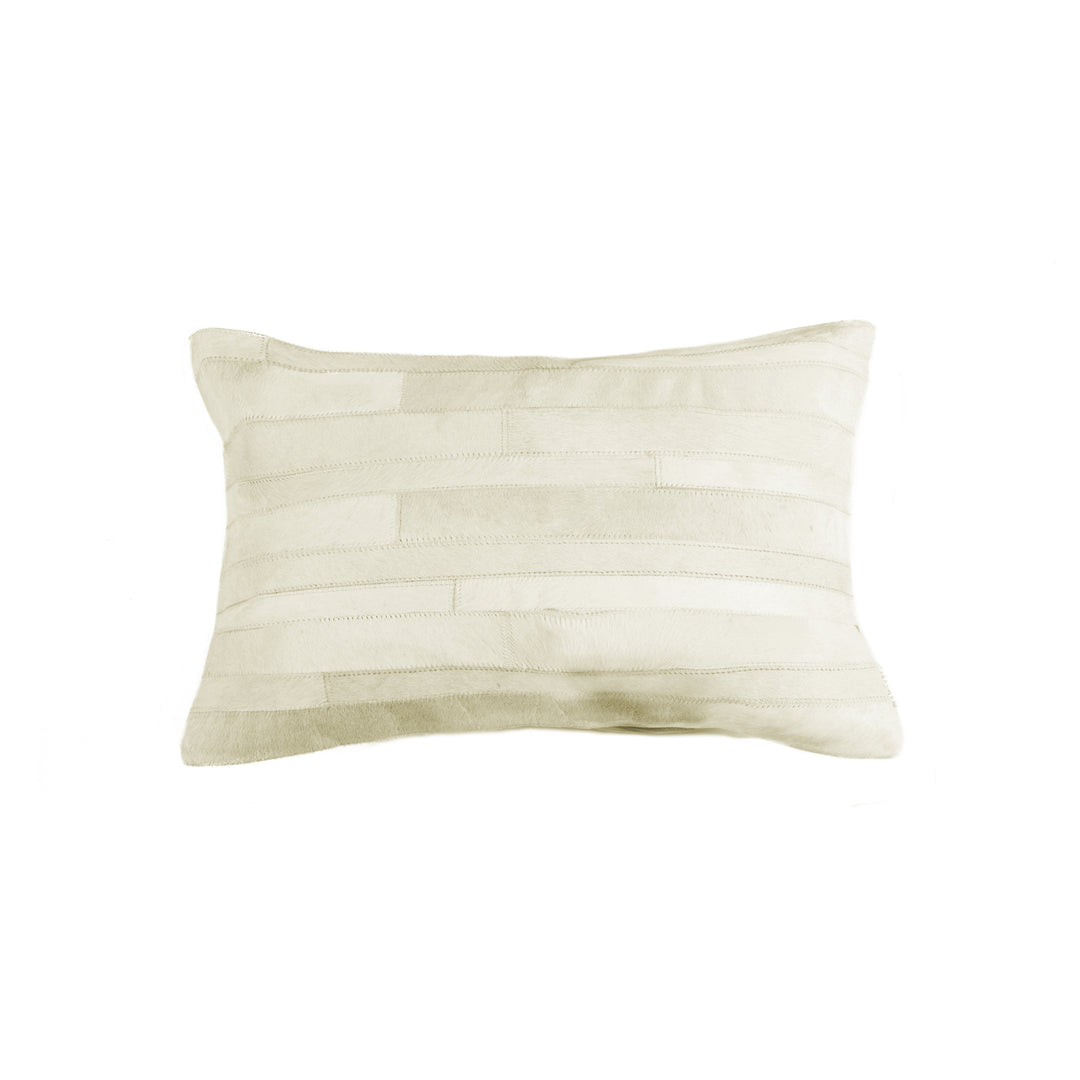 Natural  Torino Madrid Cowhide Pillow  1-Piece  12"x20"  3 Image 1
