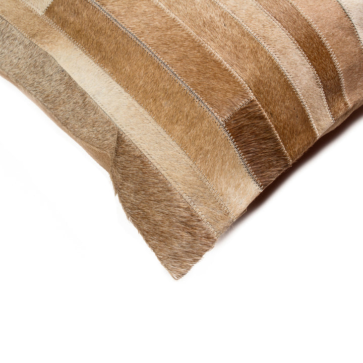 Natural Torino Madrid Cowhide Pillow 1-Piece 12"x20" 2 Image 6