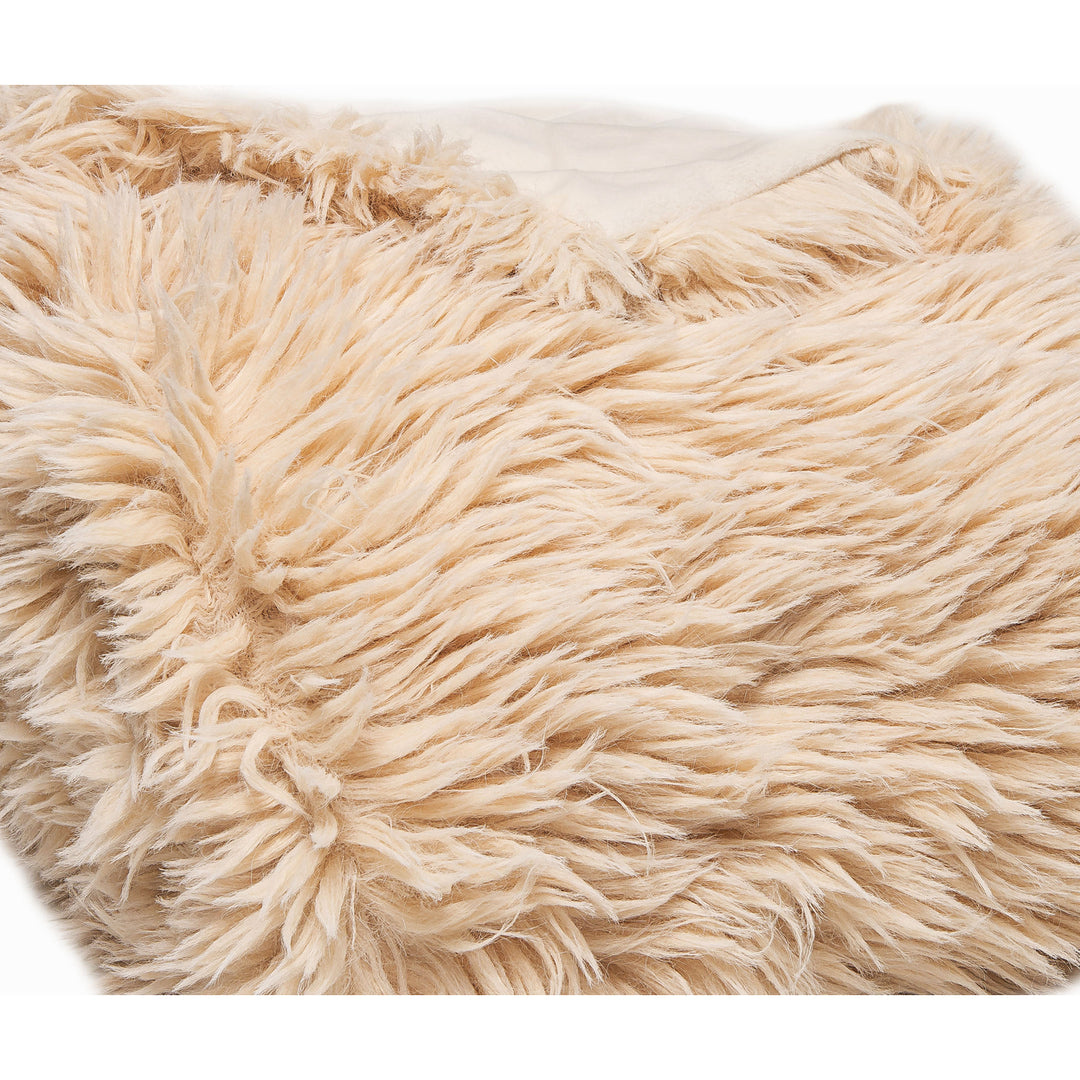 Luxe Faux faux Throw 50x60 Soft Sheepskin 1-Piece Classic Style Image 8