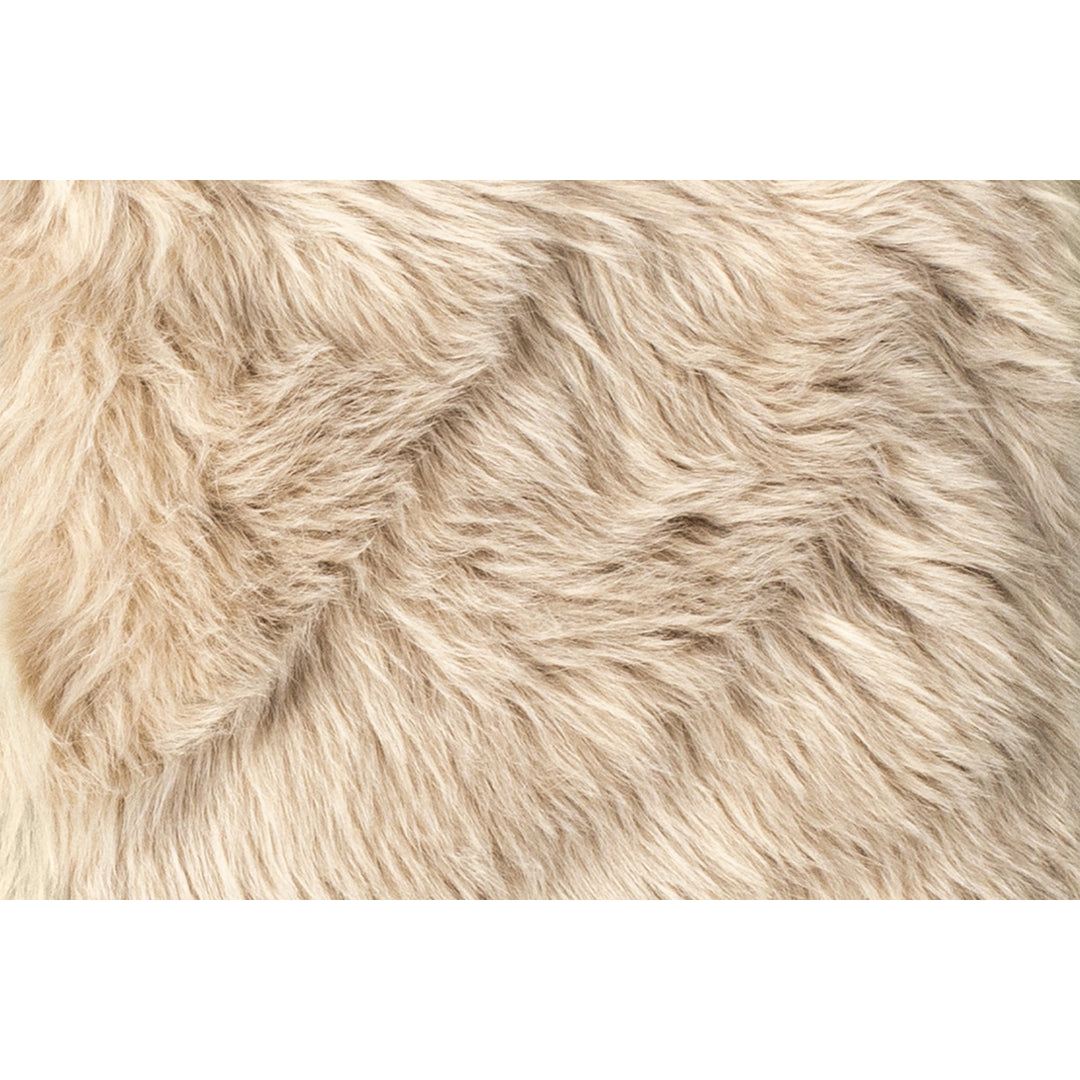 Luxe  Laredo Faux Sheepskin Chair Pad  Taupe  17"x17" Image 6