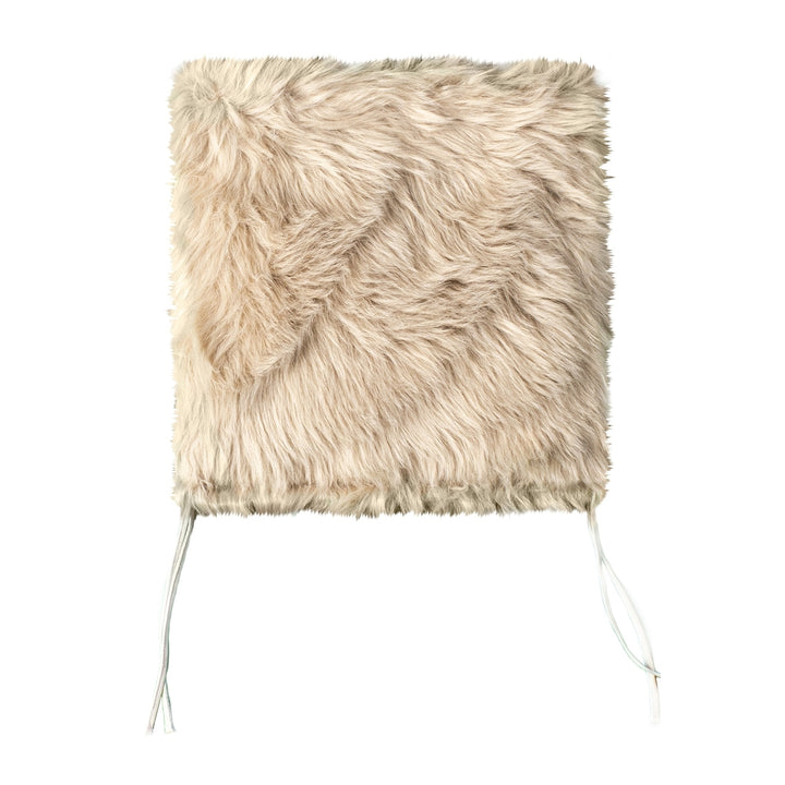 Luxe  Laredo Faux Sheepskin Chair Pad  Taupe  17"x17" Image 9