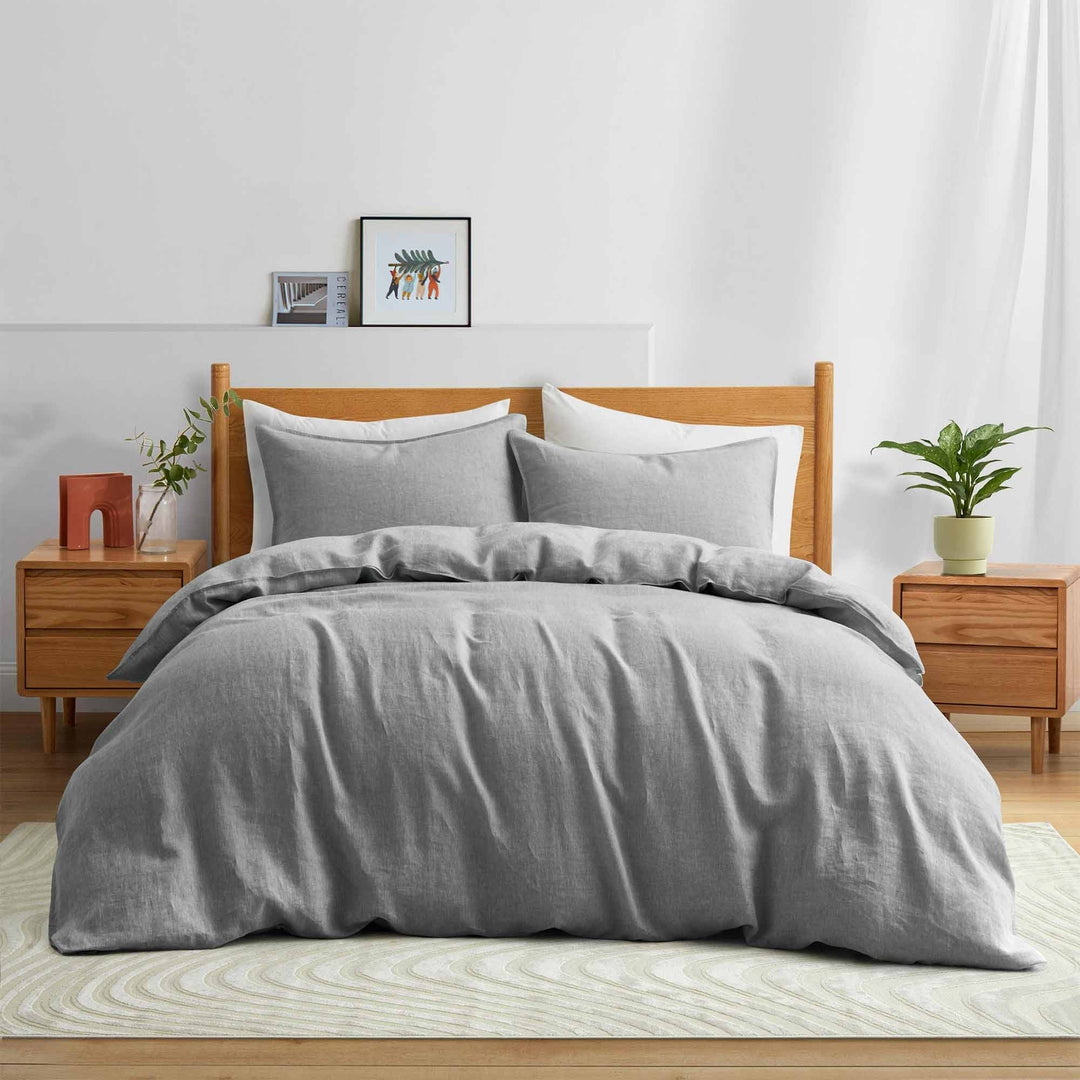 Pure Comfort and Luxury Bedding Bundle: All Season Organic Goose Down Bundle with Pillow-in-Pillow Design Goose Down Image 7