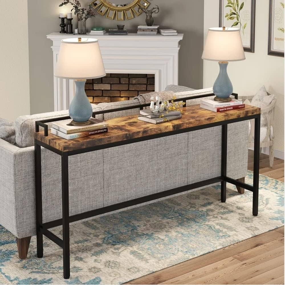 Tribesigns 70.9" Extra Long Console Table Narrow Sofa Table Behind Couch, Entryway Hallway Table Image 6