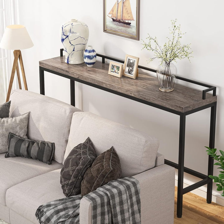 Tribesigns 70.9" Extra Long Console Table Narrow Sofa Table Behind Couch, Entryway Hallway Table Image 7